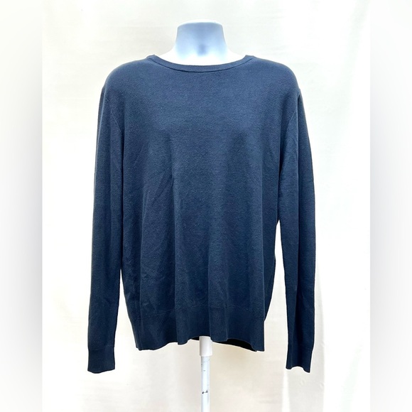 SLATE & STONE Men’s navy blue crew neck sweater size L - Picture 8 of 13